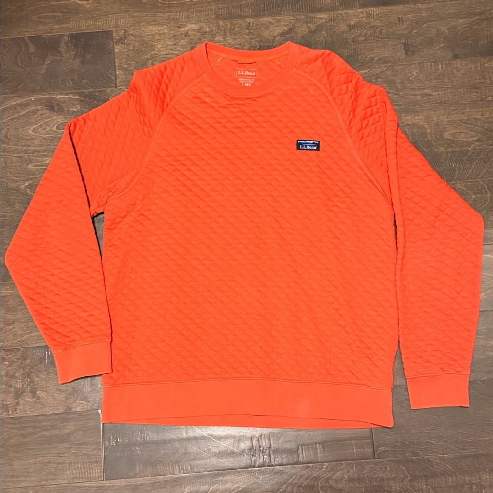 LL Bean Men’s Quilted Crewneck Sweater
